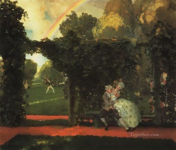 コンスタンチン・ソモフ Painting - 笑ったキス 1909年 コンスタンチン・ソモフ